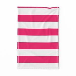 Florida Flamingo Pink Horizontal Tent Stripes Florida Colors of the Interior Collection Home Decor Collection florida flamingo str tea towel design