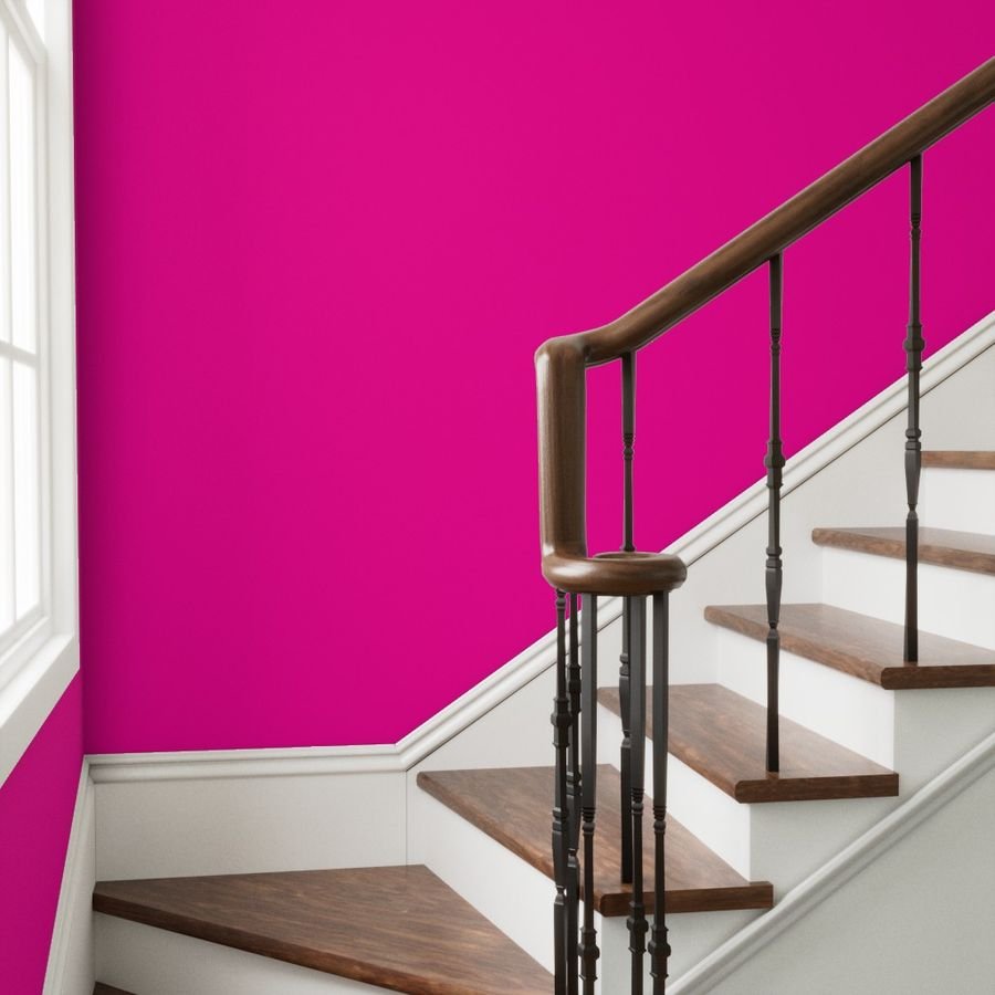 Neon Hot Pink Coordinate Solid for Neo Deco Prints Wallpaper solid color wallpaper
