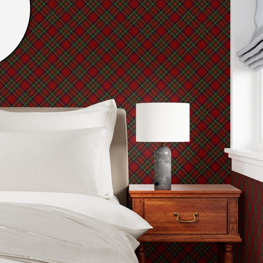 Royal Stewart Tartan Stuart Clan Plaid Tartan Wallpaper red tartan wallpaper
