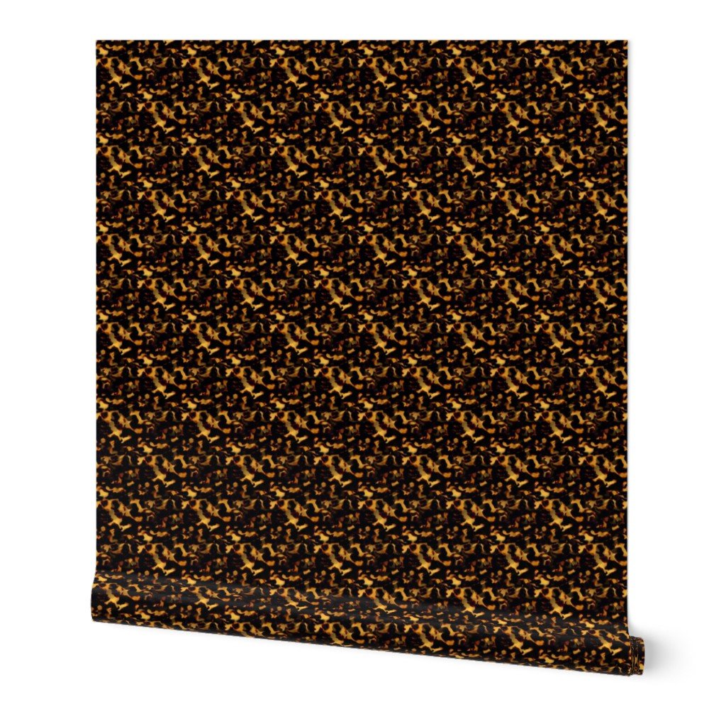 Micro Gold and and Brown Tortoisehell Seamless Repeat Pattern Wallpaper tortoise shell wallpaper