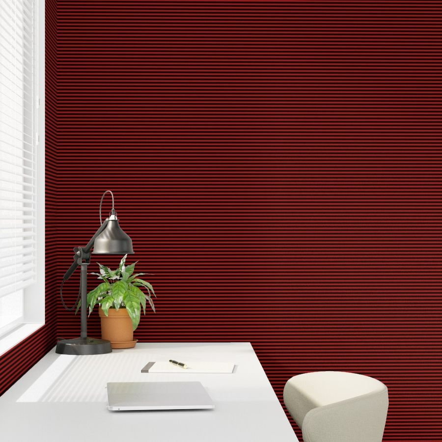Halloween Holiday 1/4 inch Black and Blood Red Witch Stripes Wallpaper halloween costume wallpaper