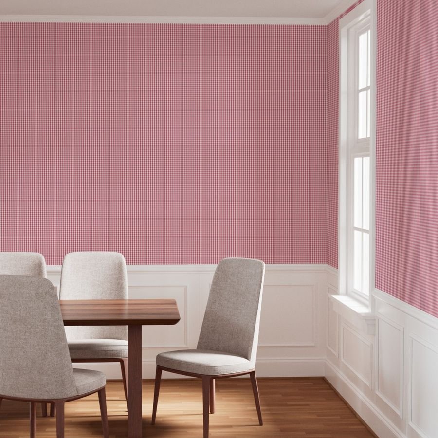 1/2 inch Nantucket Red Gingham Check Plaid Pattern Wallpaper red sails wallpaper