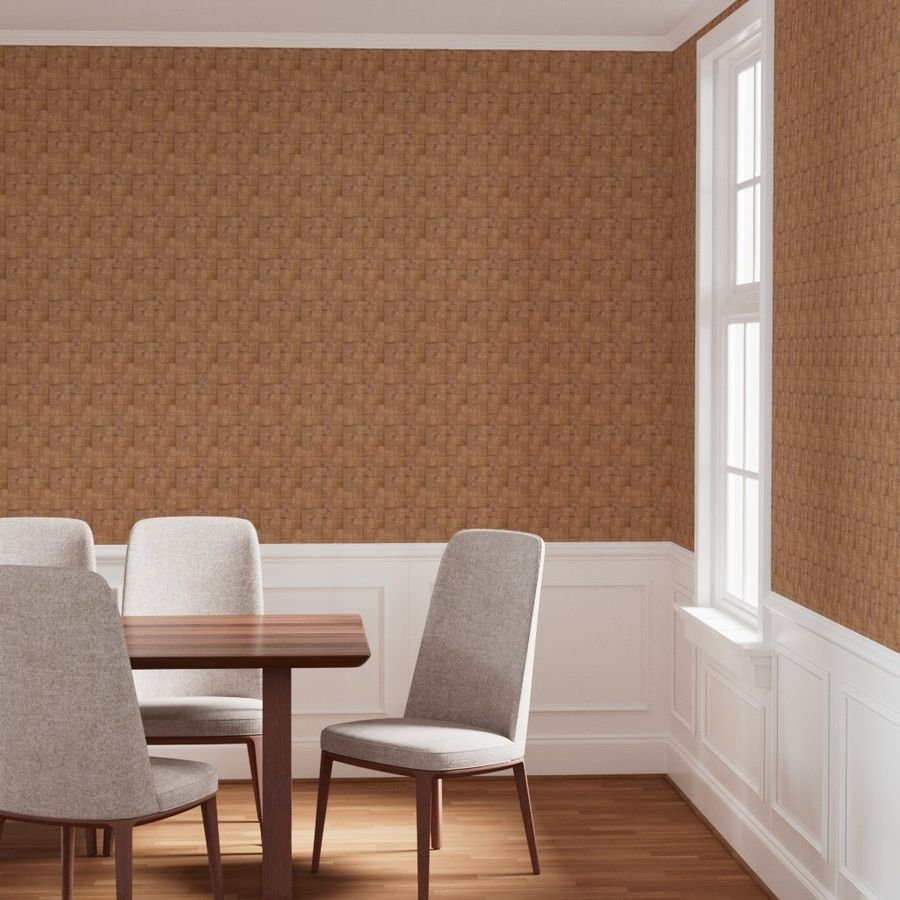 2 inch Uniform Wood Checkerboard Chess Pattern Wallpaper check wallpaper