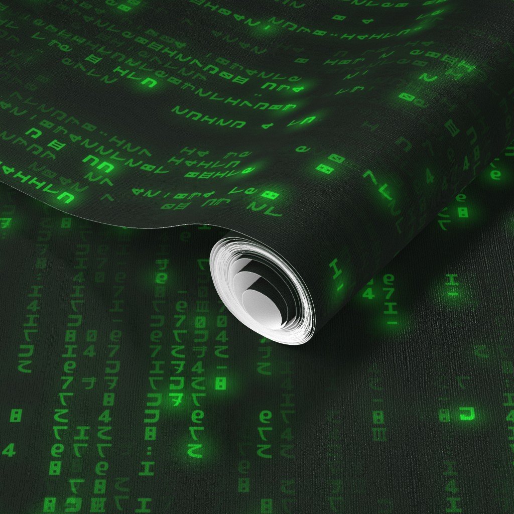 Bright Neon Green Digital Rain Computer Code Wallpaper computer wallpaper