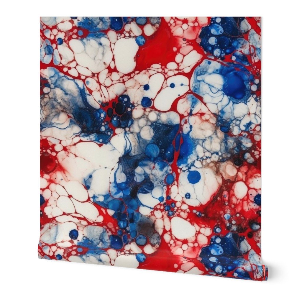 Red White and Blue Alcohol Ink USA Patriotic Flag Colors Alcohol Ink Wallpaper independence day wallpaper