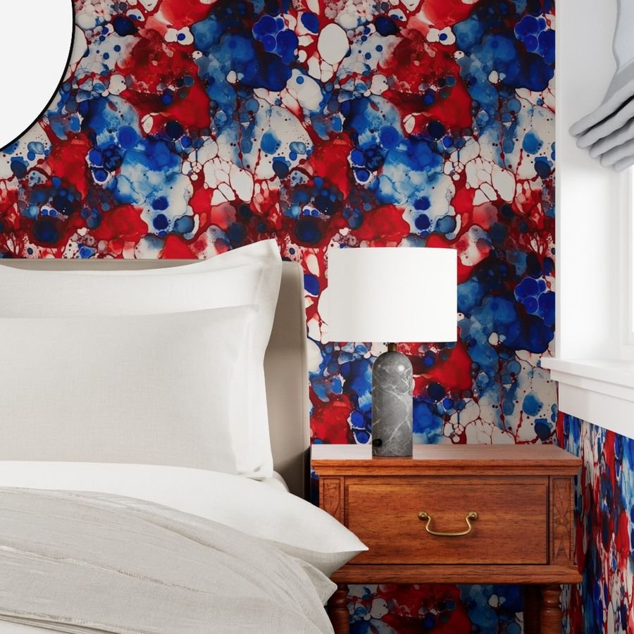Red White and Blue Alcohol Ink France Patriotic Flag Colors Alcohol Wallpaper red white blue wallpaper