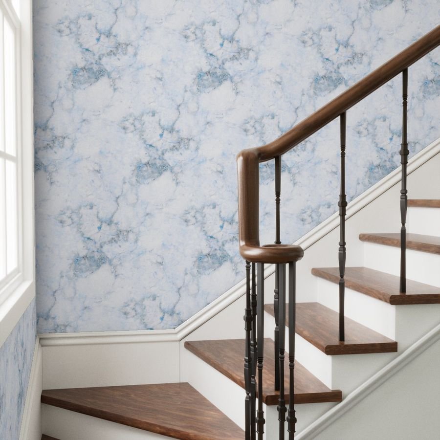 Marble Natural Stone Grey With Blue Veining Quartz Wallpaper carrara stone wallpaper