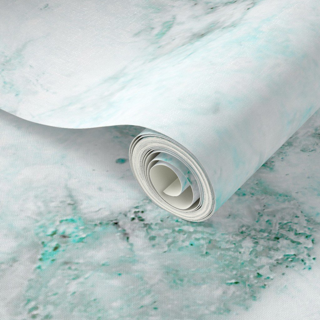 Marble Natural Stone Grey With Turquoise Veining Quartz Wallpaper turquoise veins wallpaper