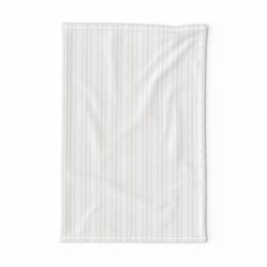 Light Dove Grey Thin Ticking Stripes on White Interior Collection Home Decor Collection light tea towel design