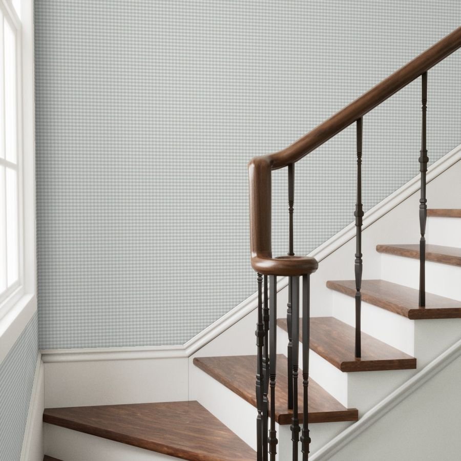 Pale Sage Gingham Check Plaid Pattern Design Collection Home Styling Collection cozy wallpaper