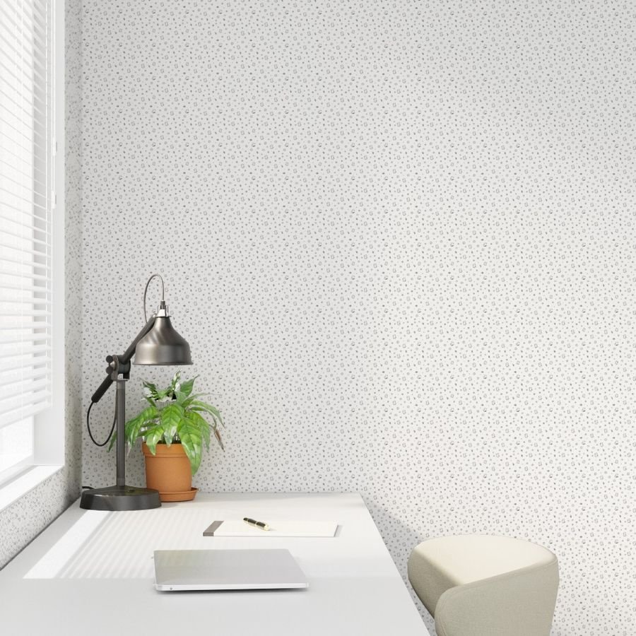 Minimal Black And White Duck Doodle Pattern With Flowers Hearts Stars W Wallpaper black and white wallpaper