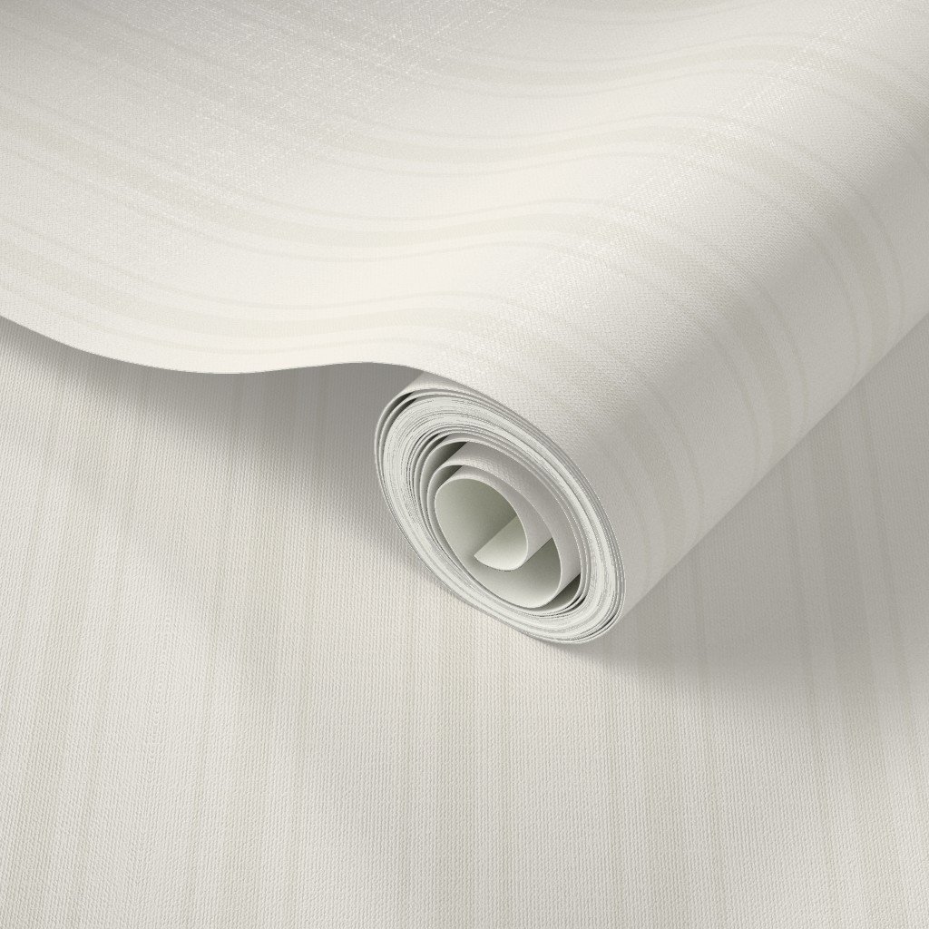 Tonal Soft Cream Tailored Ticking Stripe Cottage Farmhouse Small Scal Wallpaper subtle pattern wallpaper