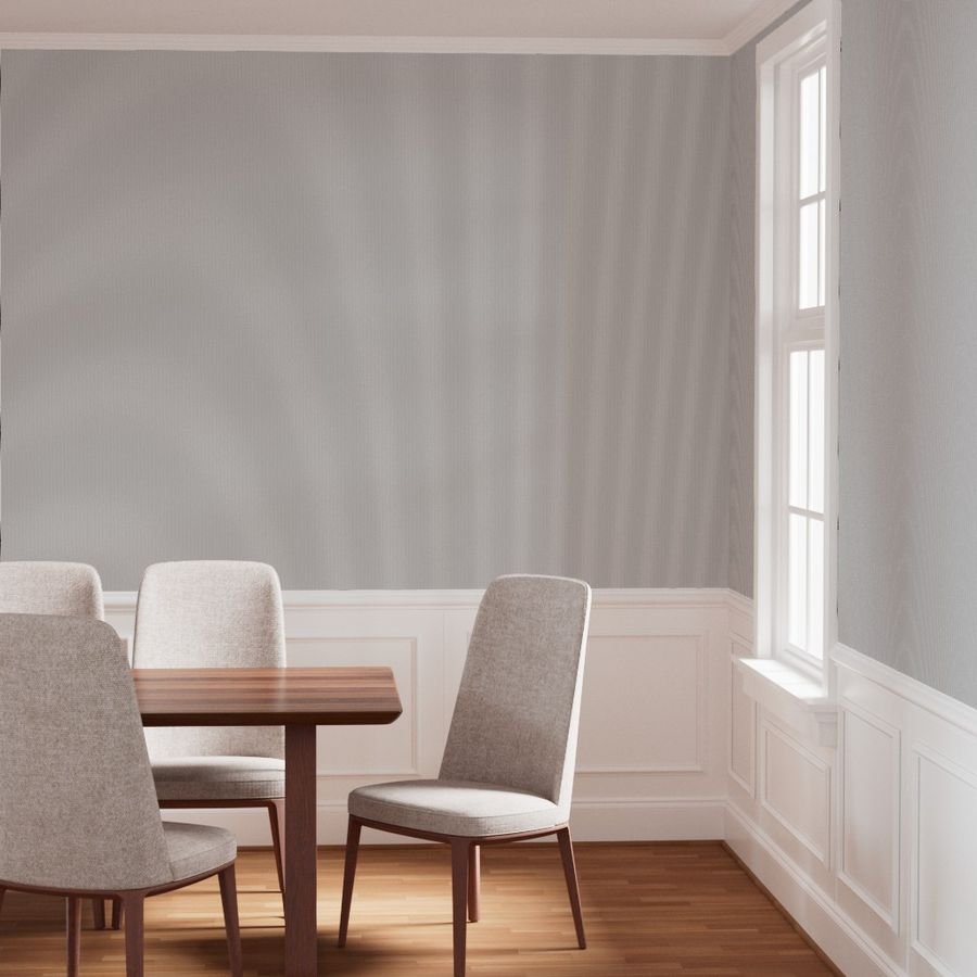 Classic Black Pinstripe on White Office Stripe Pattern Wallpaper banker stripe wallpaper