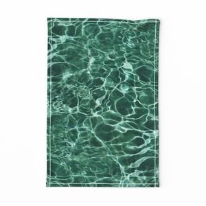 Capri Blue Grotto Sunlit Water Ripples Decor Collection Home Decor Collection cool tone tea towel design