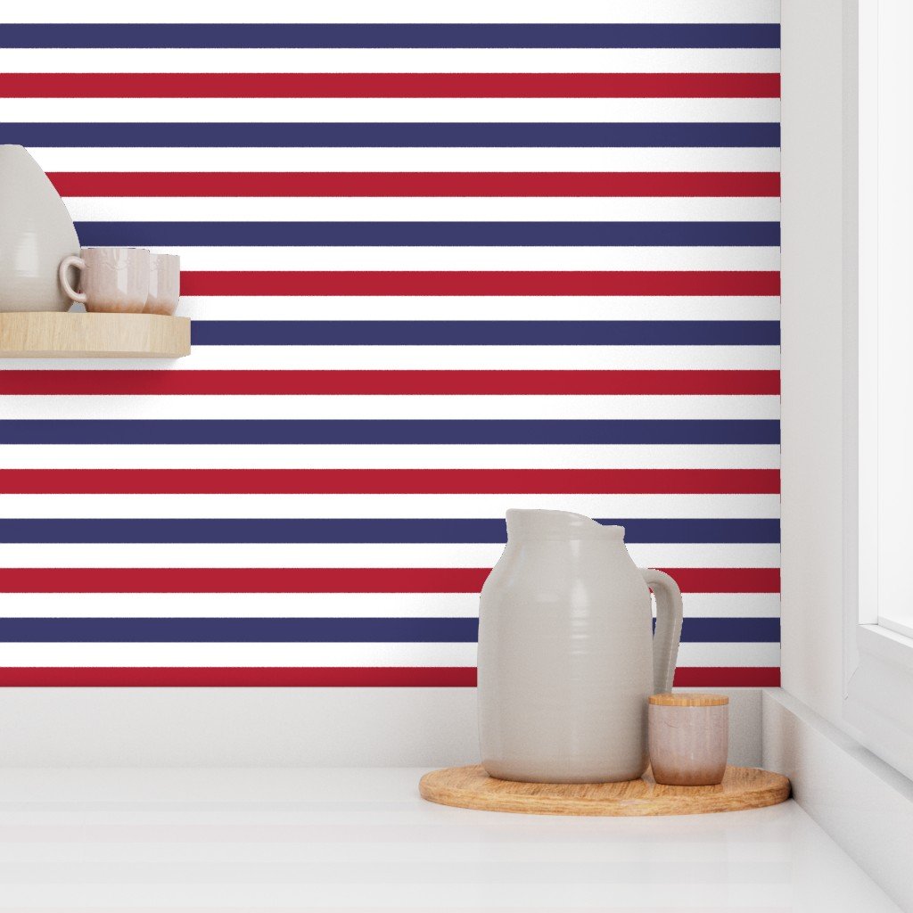 USA American Flag Red White and Blue Alternating Stripes Wallpaper horizontal stripe wallpaper