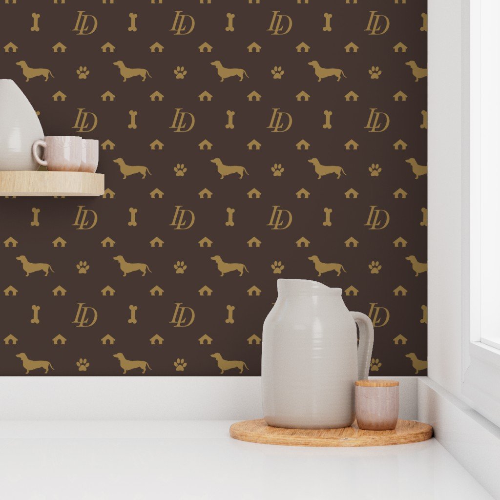 Louis Dachshund Luxury Dog Attire Wallpaper cute wallpaper