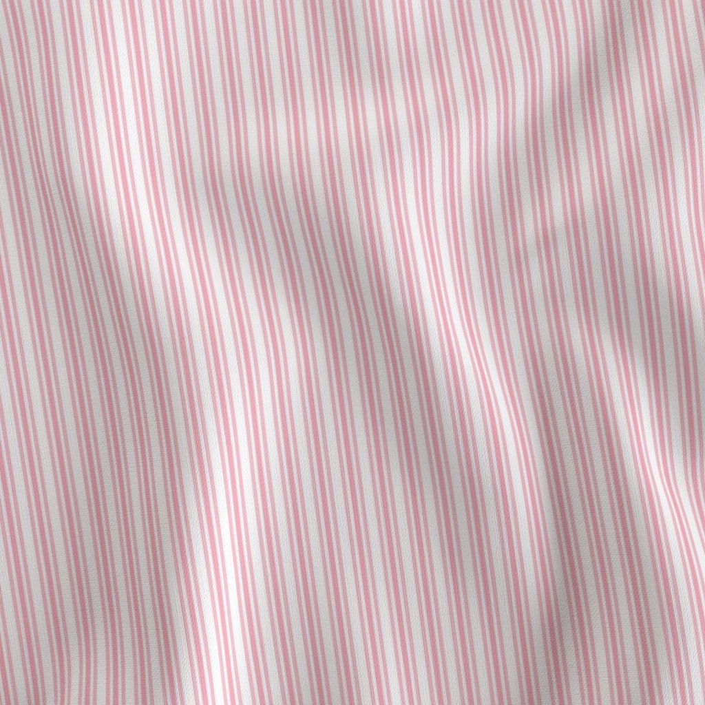 Classic Small Pink Petal French Mattress Ticking Double Stripes Fabric petal ticking fabric