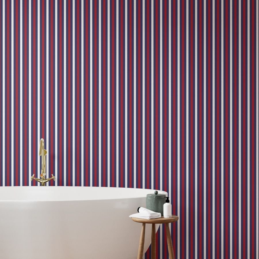 Small USA Flag Alternating Blue with Red and White Stripes Wallpaper usa stripes wallpaper