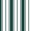 Cypress Green and White Vertical French Stripe
