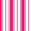 Bright Flamingo Pink and White Vertical French Stripe