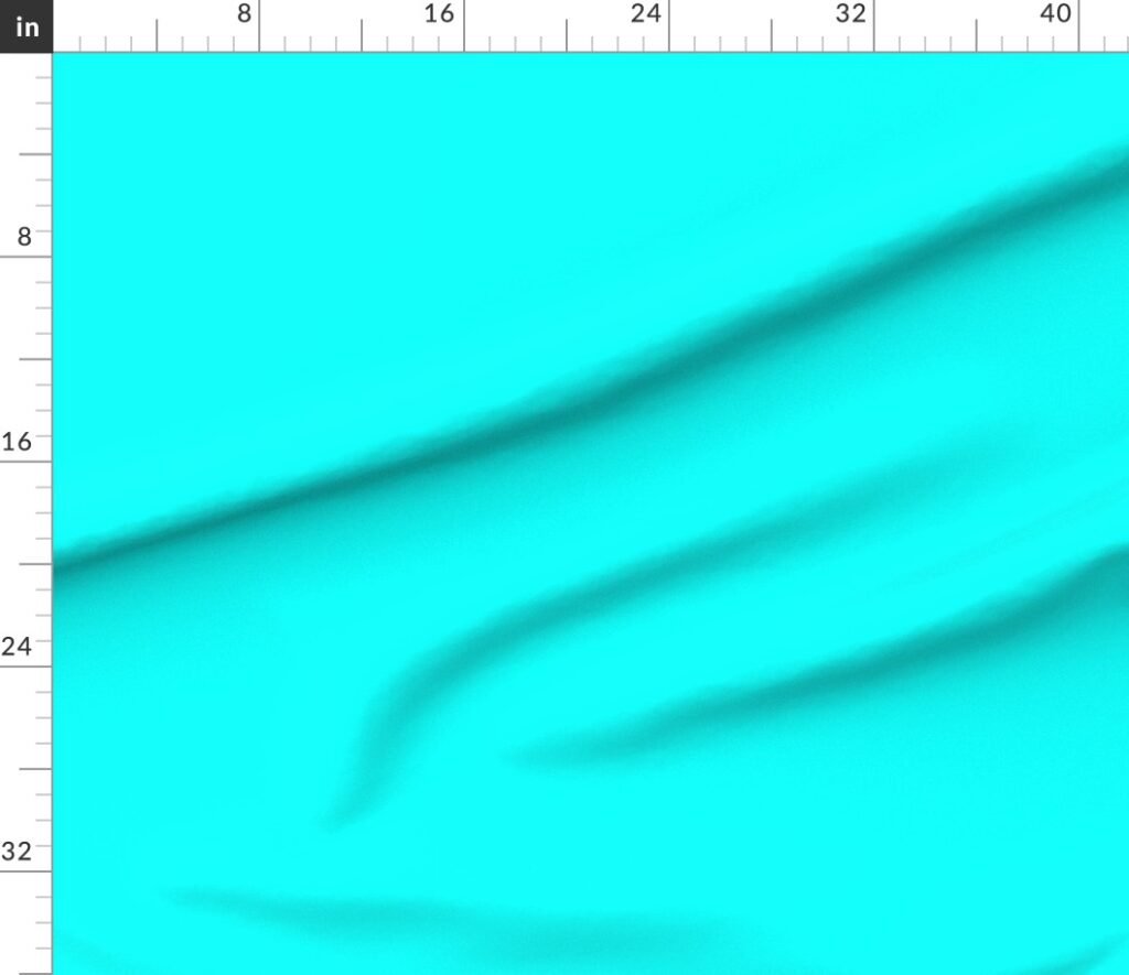 Neon Aqua Blue Coordinate Solid for Neo Deco Prints Fabric design
