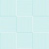 Patchwork Quilt Squares in Shades of Aqua Seersucker-look Stripes