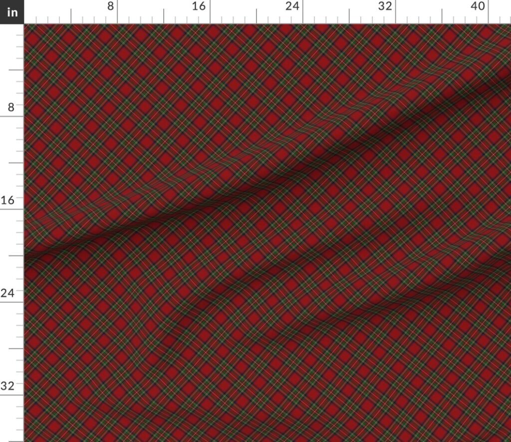 Royal Stewart Tartan Stuart Clan Plaid Tartan Fabric design