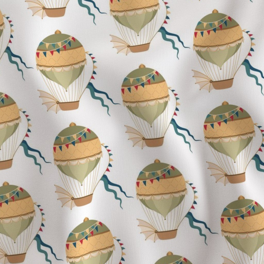 Vintage Ornamental Winged Hot Air Helium Balloons Fabric globe balloon fabric