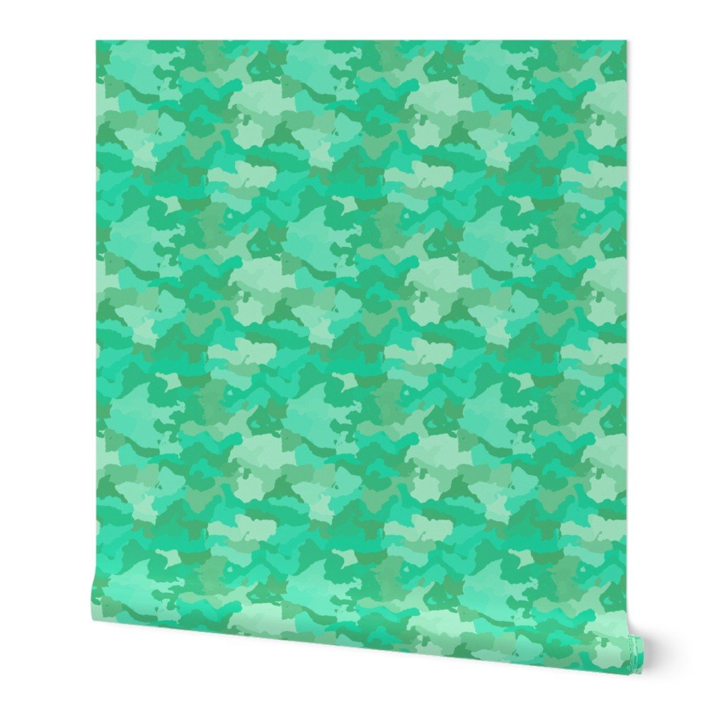 Sea Mint Camo Camouflage Pattern Wallpaper mint green camo wallpaper