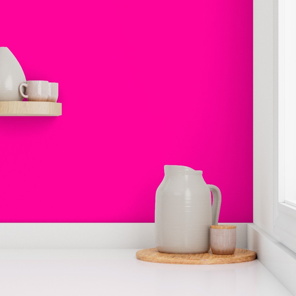 Neon Hot Pink Coordinate Solid for Neo Deco Prints Wallpaper solid hot pink wallpaper