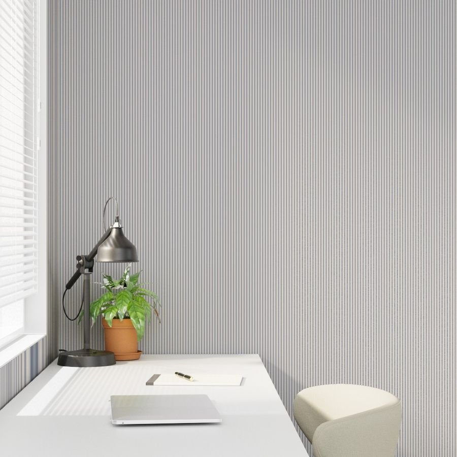 Micro Stressed Blue Denim Mattress Ticking Wallpaper blue ticking wallpaper