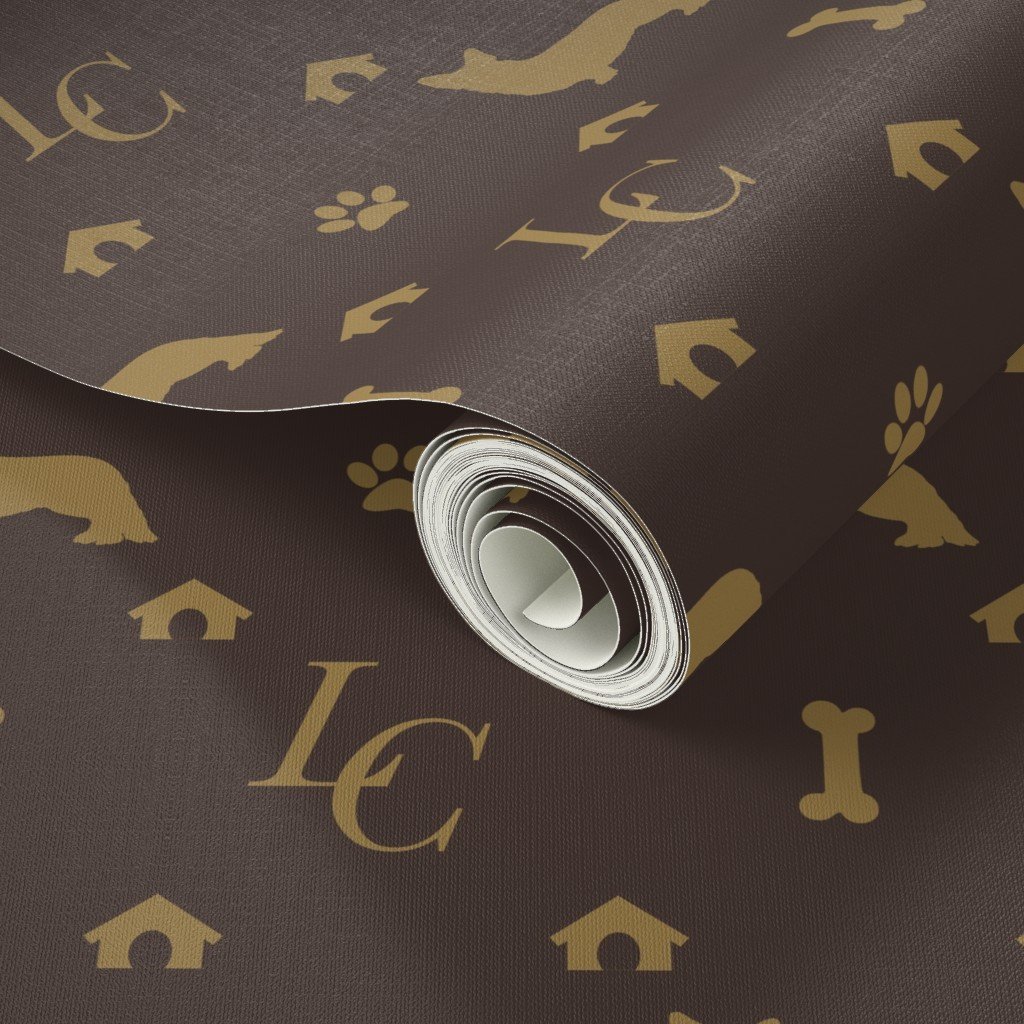 Louis Cardigan Corgi Luxury Doggy Days Fashion Wallpaper luxury dog print wallpaper