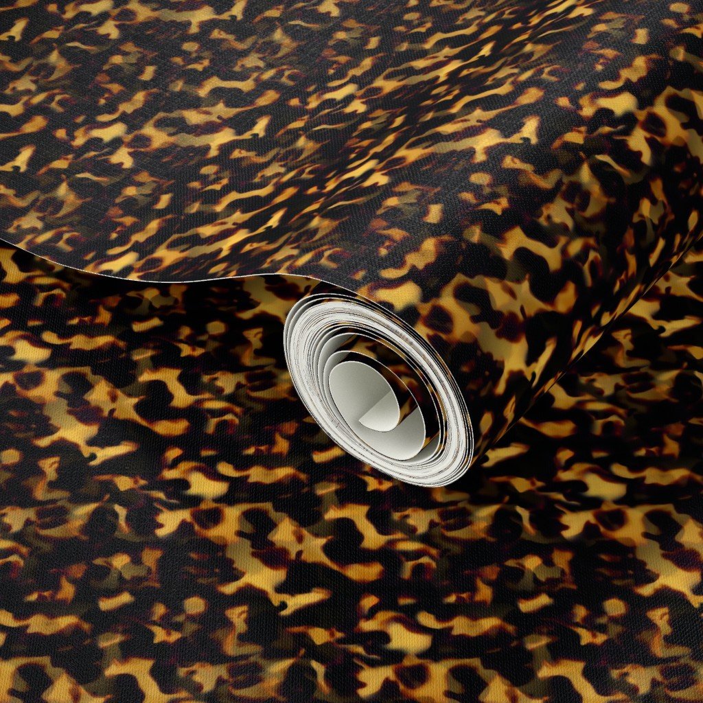 Micro Gold and and Brown Tortoisehell Seamless Repeat Pattern Wallpaper tortoiseshell patter wallpaper