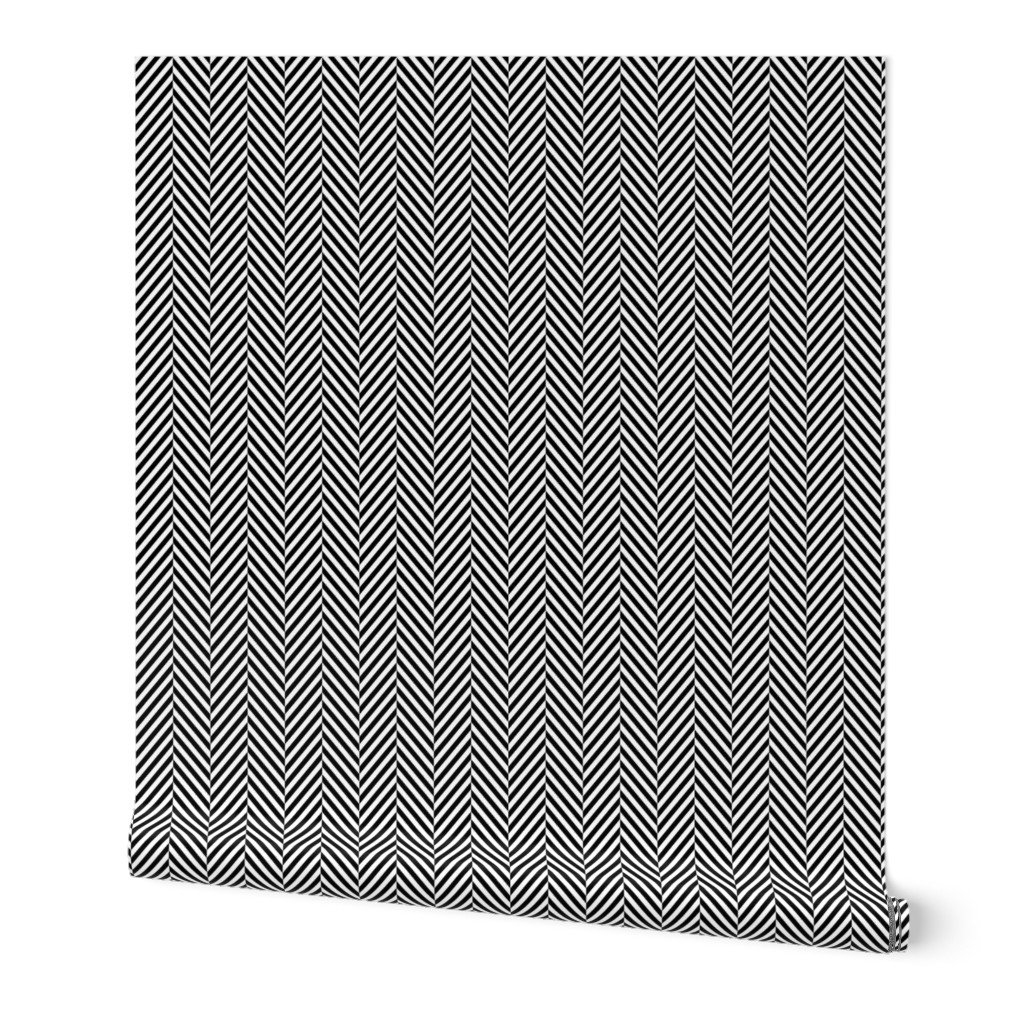 Small Black and White Herringbone Pattern Wallpaper black and white chev wallpaper
