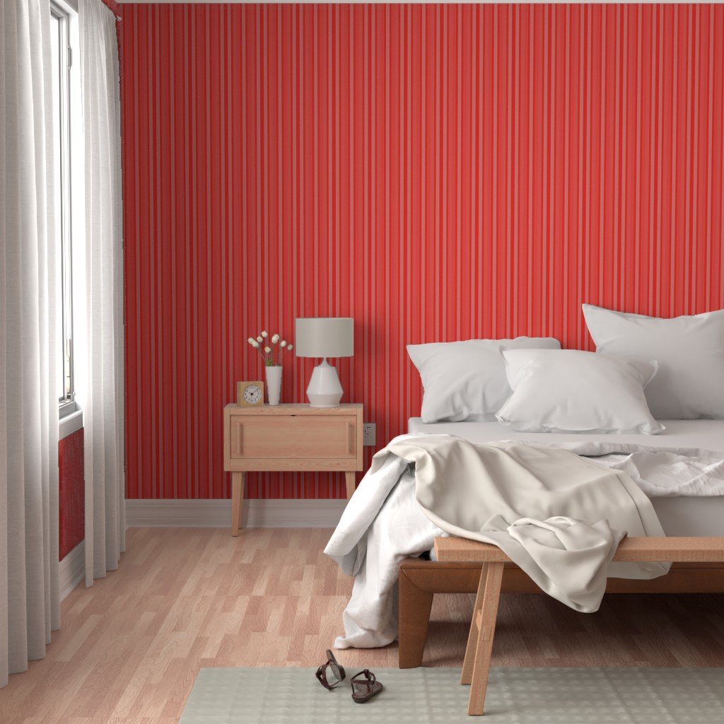 Small Coral Shades Modern Interior Design Stripe Wallpaper modern design wallpaper