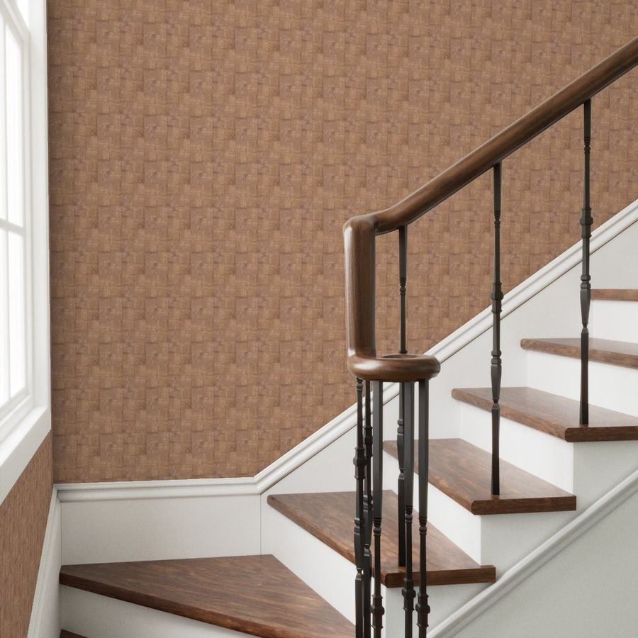 2 inch Pale Wood Checkerboard Chess Pattern Wallpaper wood pattern wallpaper
