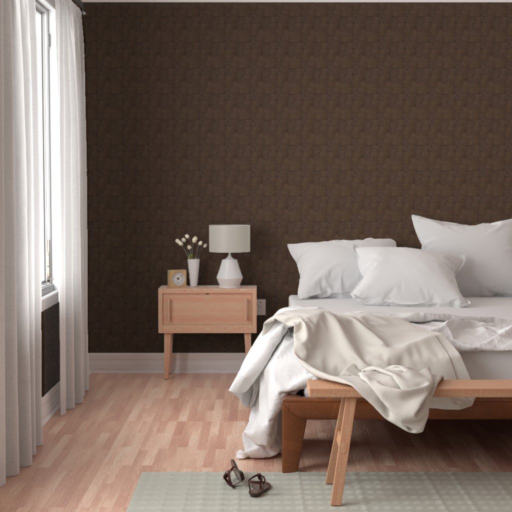 2 inch Dark Wood Checkerboard Chess Pattern Wallpaper wood pattern wallpaper