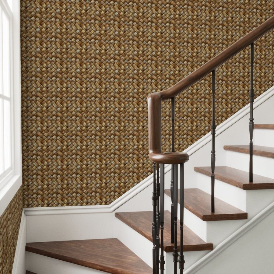 Scottadam Natural Woven Texture In Ceramic Finish Background In Wallp Wallpaper rustic charm wallpaper