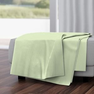 Grass Cuttings Green Pinstripe with White Pinstripes Dad Edit Home Styling Collection Home Decor Collection mown grass throw blanket design