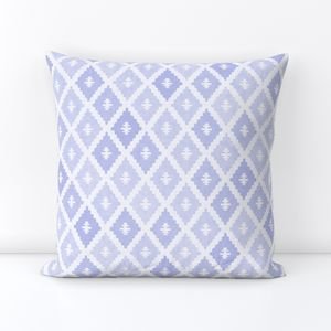 Small Sun Faded Mediterranean Diamond Pattern in Lavender Mist Blue Home Decor Collection Home Decor Collection faded lilac throw pillow design