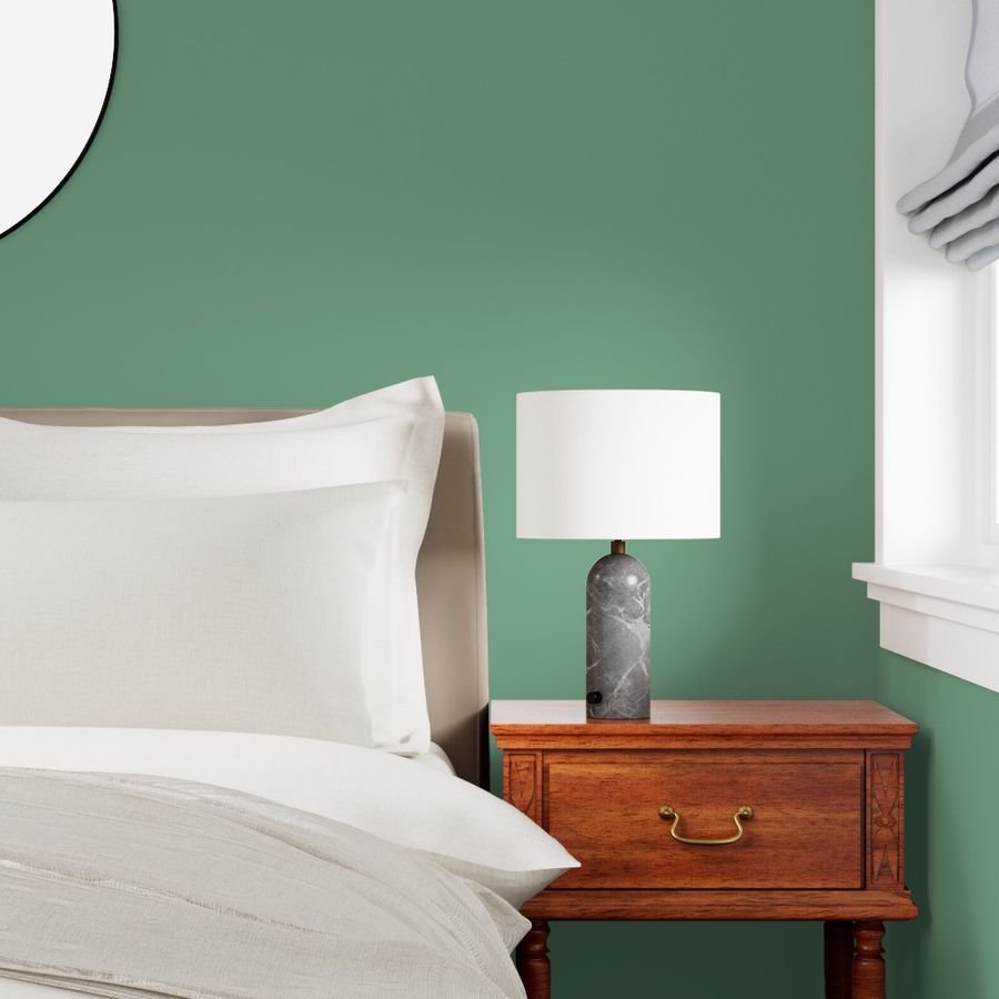 Modern Fresh Sage Green Solid Color 78A98C Wallpaper soft green wallpaper