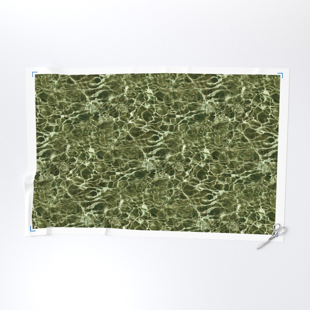 Isla Holbox Seagrass Shallows Water Ripples Fabric isla holbox fabric