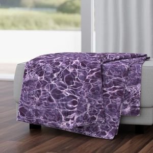 Mallorca Cala Deia Rose Violet Water Ripples Home Decor Collection Home Styling Collection cool tone throw blanket design