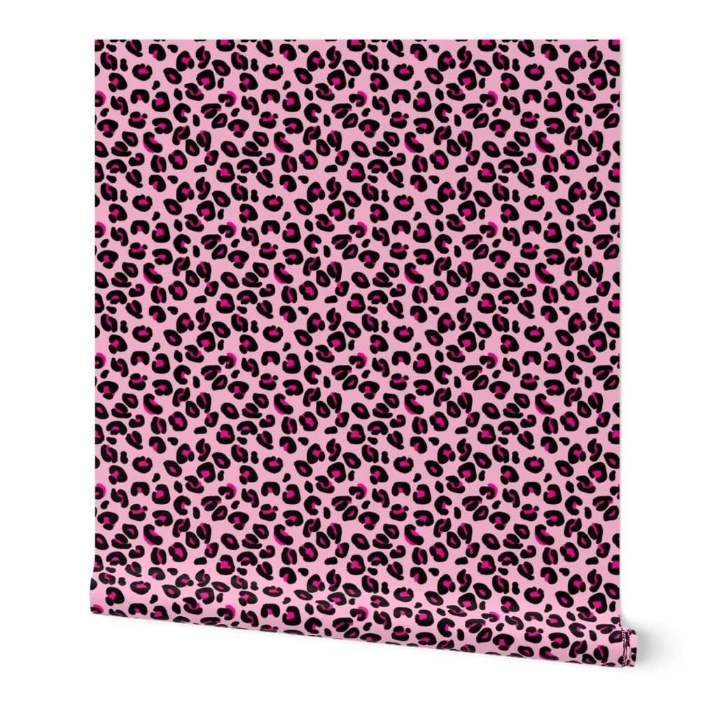 Leopard Spots Pink Wallpaper jungle cat wallpaper
