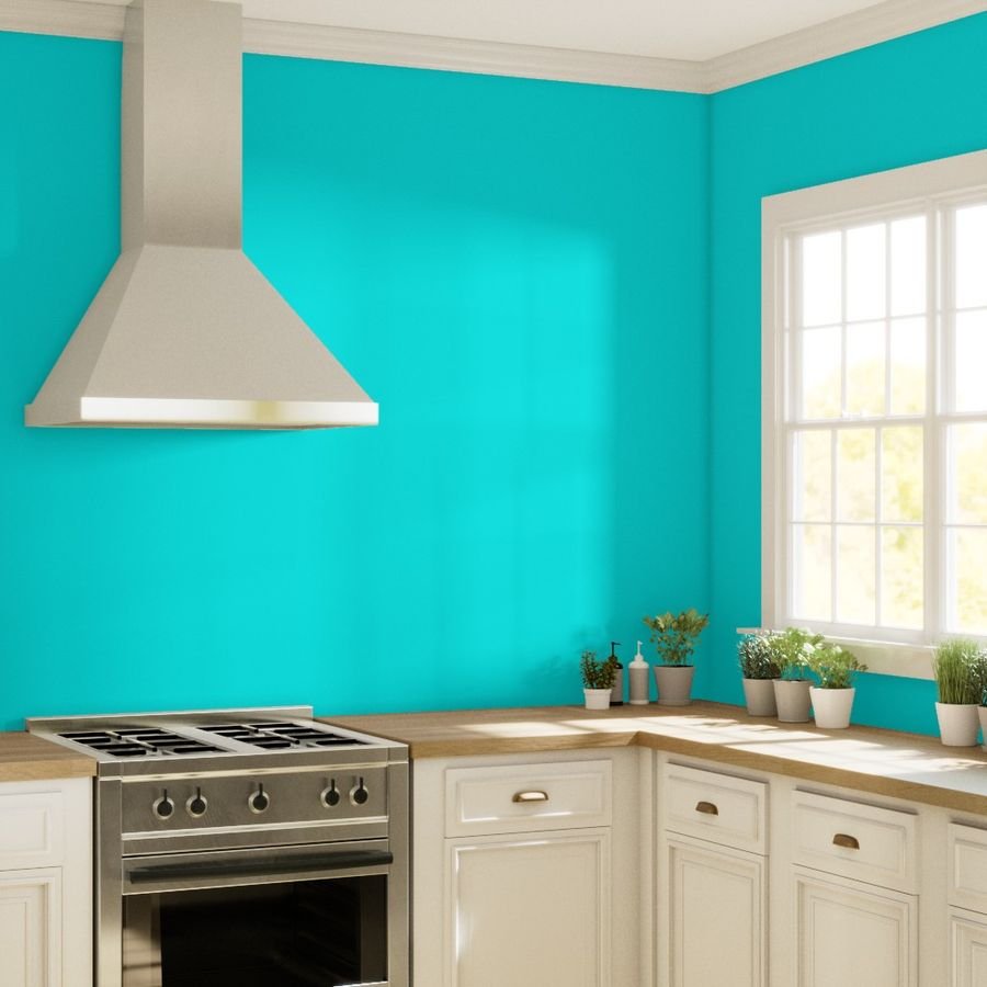 Bright Neon Aqua Blue Solid Coordinate Wallpaper solid neon wallpaper