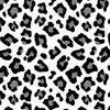 Jumbo Leopard Spots Animal Repeat Pattern Print in Grey and Black