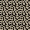 Smaller Leopard Spots Animal Repeat Pattern Print in Tan and Black