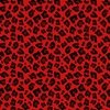 Smaller Leopard Spots Animal Repeat Pattern Print in Red and Black