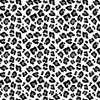 Smaller Leopard Spots Animal Repeat Pattern Print in Grey and Black
