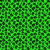 Smaller Leopard Spots Animal Repeat Pattern Print in Green and Black
